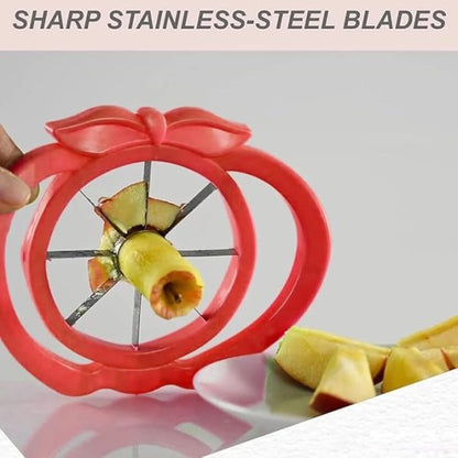 Apple Corer | Fruit Peeler / Slicer | Fruit Vegetable Divider Cutter (random Color)